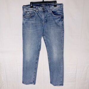 Vintage Silver Jeans Light Wash Eddie Relaxed Fit Jeans 36